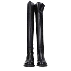 Schwarzes Leder Over The Knee