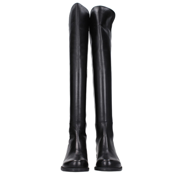 Schwarzes Leder Over The Knee