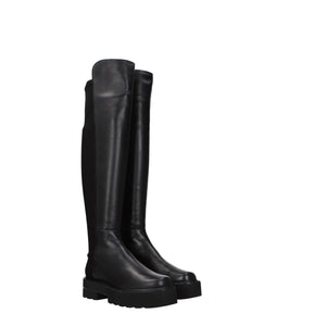Schwarzes Leder Over The Knee