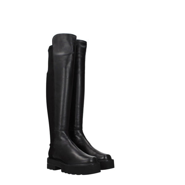 Schwarzes Leder Over The Knee