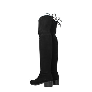 Schwarzes Leder Over The Knee