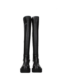 Schwarzes Leder Over The Knee