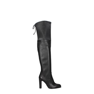 Schwarzes Leder Over The Knee