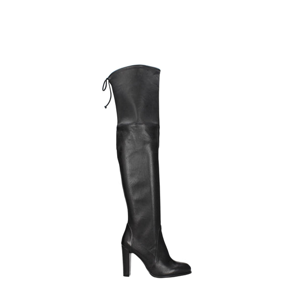 Schwarzes Leder Over The Knee