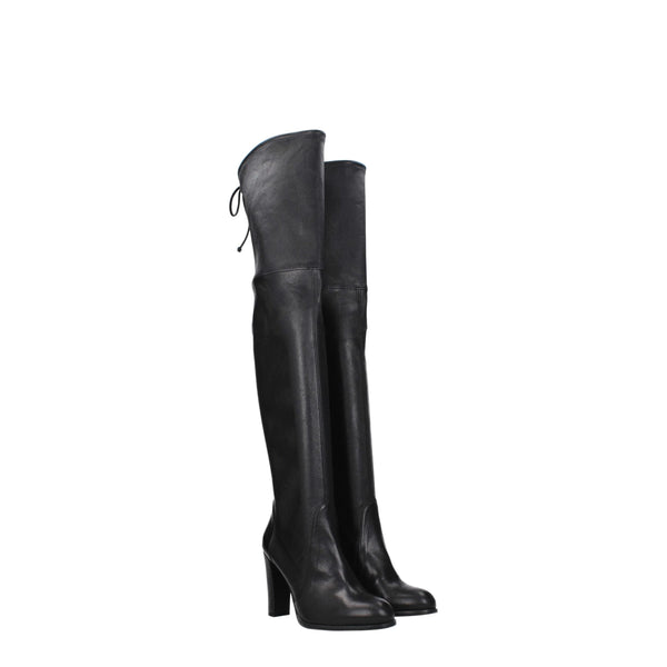 Schwarzes Leder Over The Knee