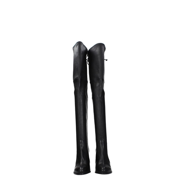 Schwarzes Leder Over The Knee