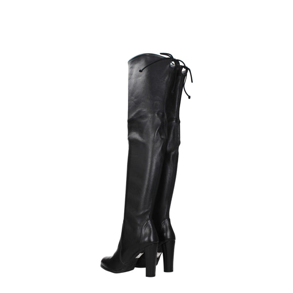 Schwarzes Leder Over The Knee
