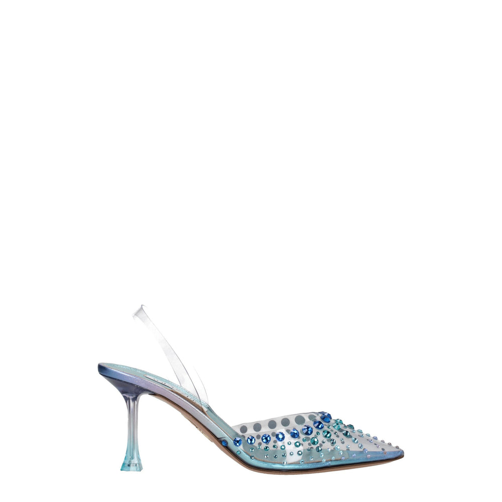 Transparente PVC-Stilettosandalen