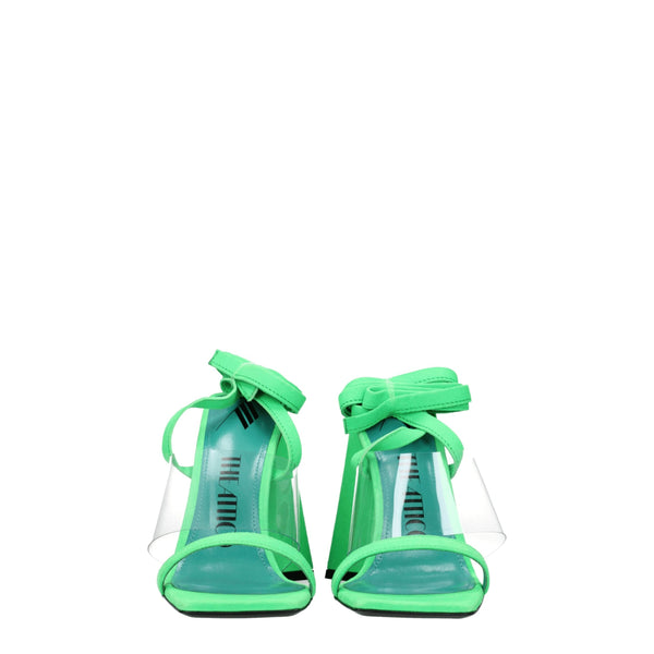 Flache Sandalen aus transparentem Leder