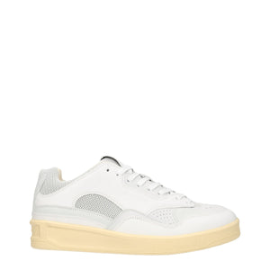 Weiße Sneakers aus Leder mit niedrigem Schaft