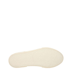Beigefarbene Stoff-Sneaker mit niedrigem Schaft