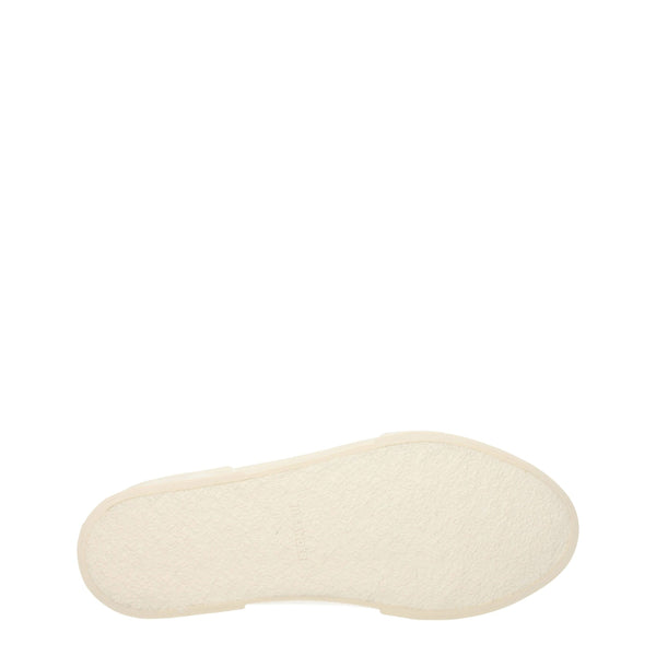 Beigefarbene Stoff-Sneaker mit niedrigem Schaft