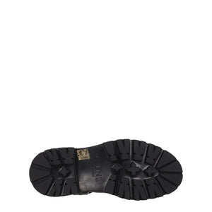 Goldfarbene Lederstiefeletten