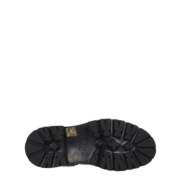 Goldfarbene Lederstiefeletten