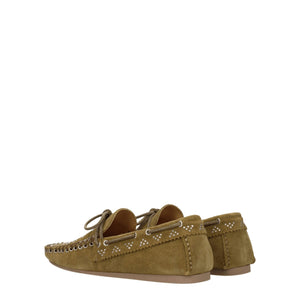 Grüne Leder Slipper