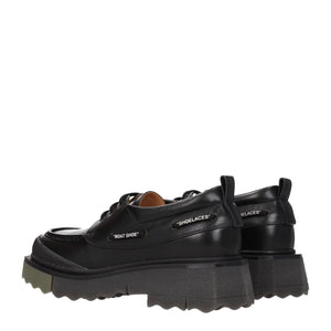 Schwarze Leder Slipper