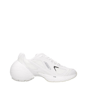 Weißer Stoff Sportliche Turnschuhe
