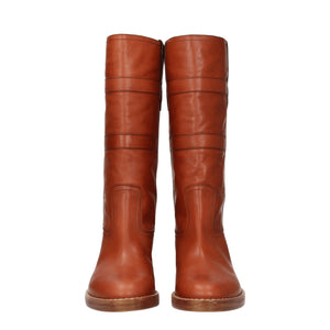 Braune Lederstiefel