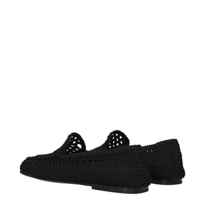 Slipper aus schwarzem Stoff