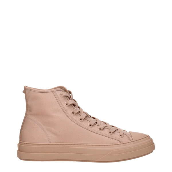 Rosa Stoff-High-Top-Sneaker