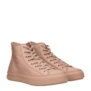 Rosa Stoff-High-Top-Sneaker