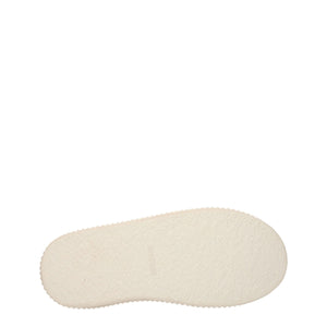 Beige Leder Plateau Turnschuhe