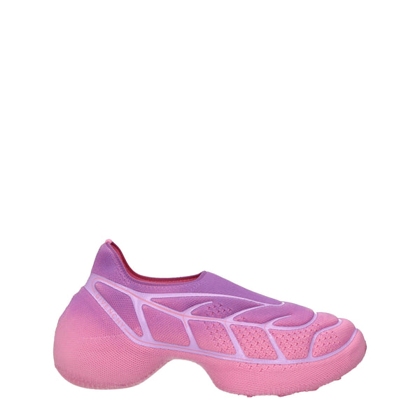 Rosa Stoff Turnschuhe