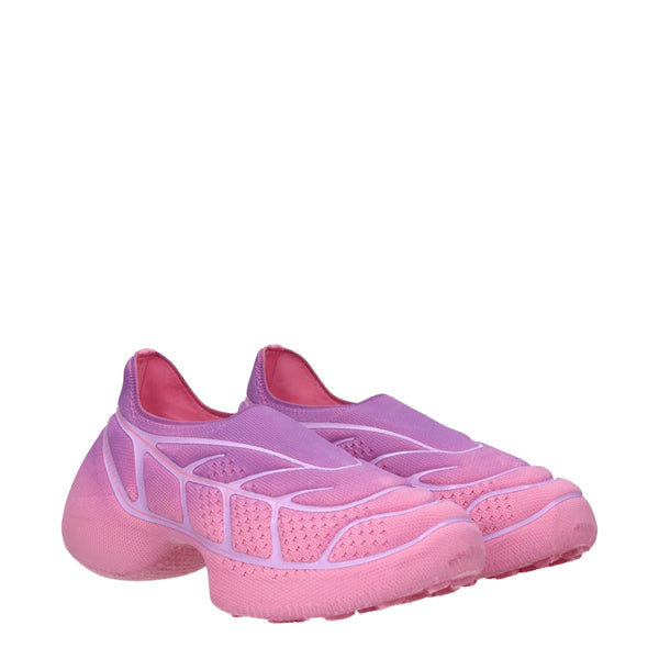 Rosa Stoff Turnschuhe