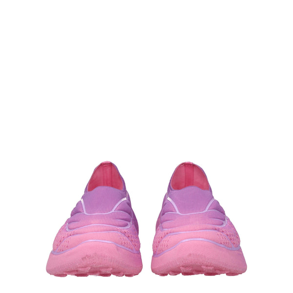 Rosa Stoff Turnschuhe