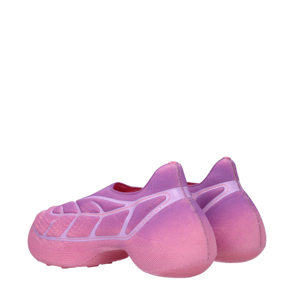Rosa Stoff Turnschuhe