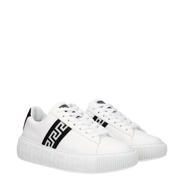 Weiße Sneakers aus Leder