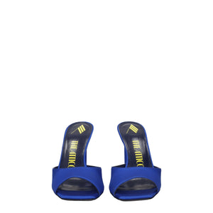 Satin-Stilettos in Blau