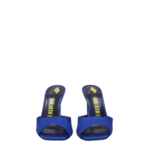 Satin-Stilettos in Blau