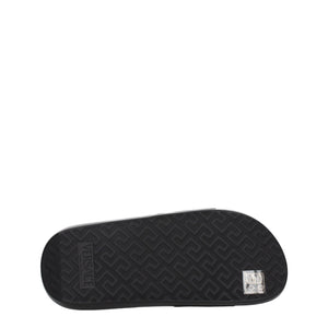 Leder-Hausschuhe in Schwarz