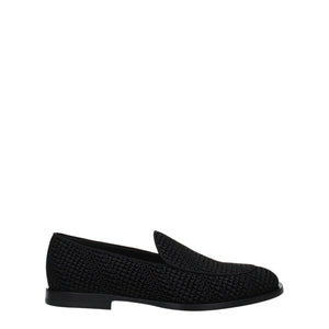 Slipper aus schwarzem Samt