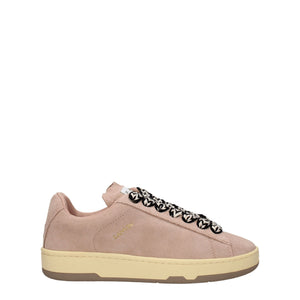 Rosa Sneaker aus Leder