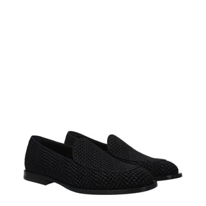 Slipper aus schwarzem Samt