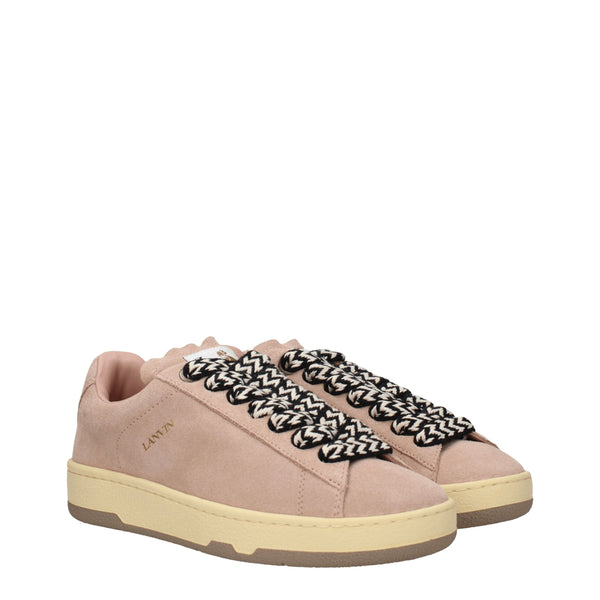 Rosa Sneaker aus Leder