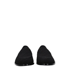 Slipper aus schwarzem Samt