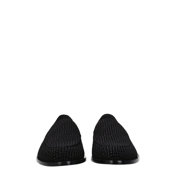 Slipper aus schwarzem Samt