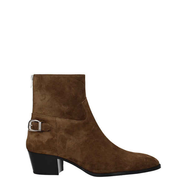 Braune Lederstiefeletten
