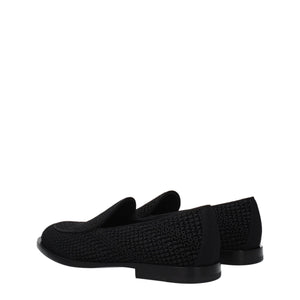 Slipper aus schwarzem Samt