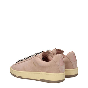 Rosa Sneaker aus Leder