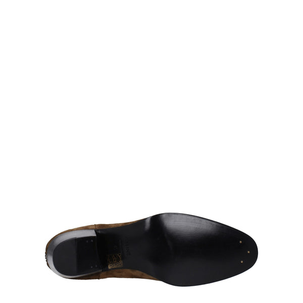 Braune Lederstiefeletten
