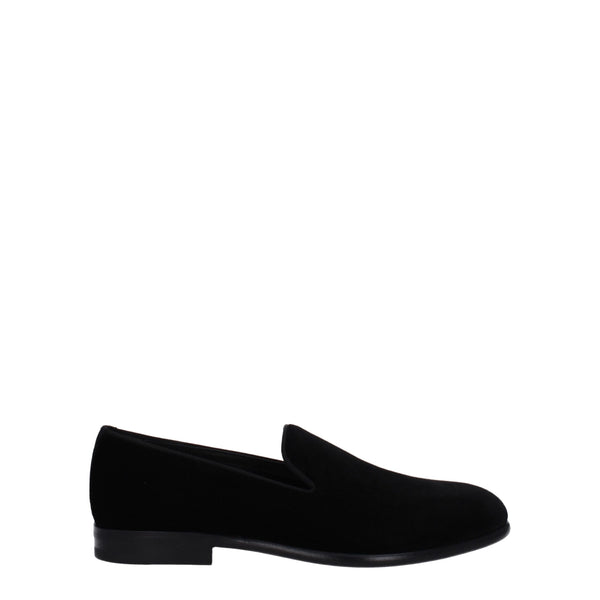 Slipper aus schwarzem Samt