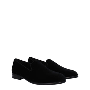 Slipper aus schwarzem Samt