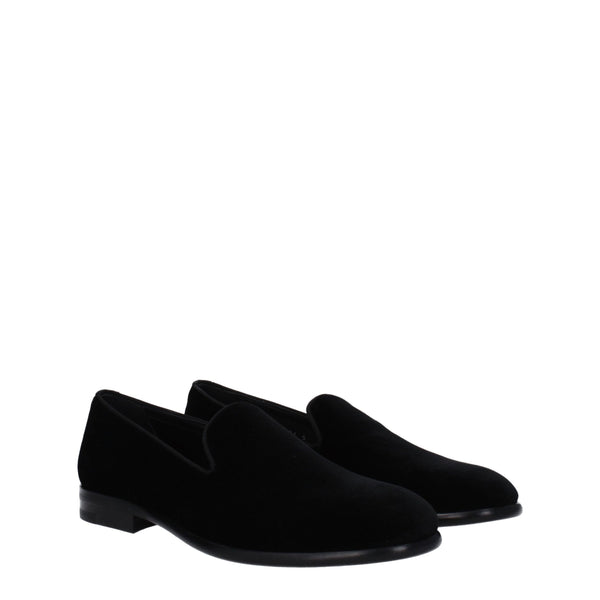 Slipper aus schwarzem Samt
