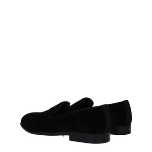Slipper aus schwarzem Samt