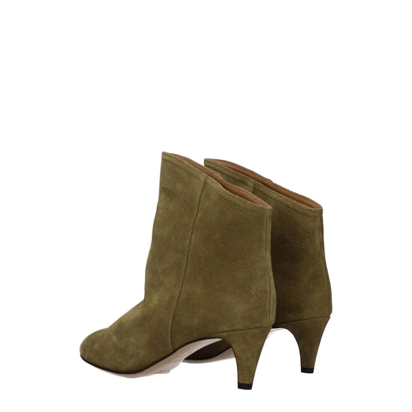 Graue Lederstiefeletten
