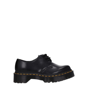 Schwarze Leder Oxfords und Derbies
